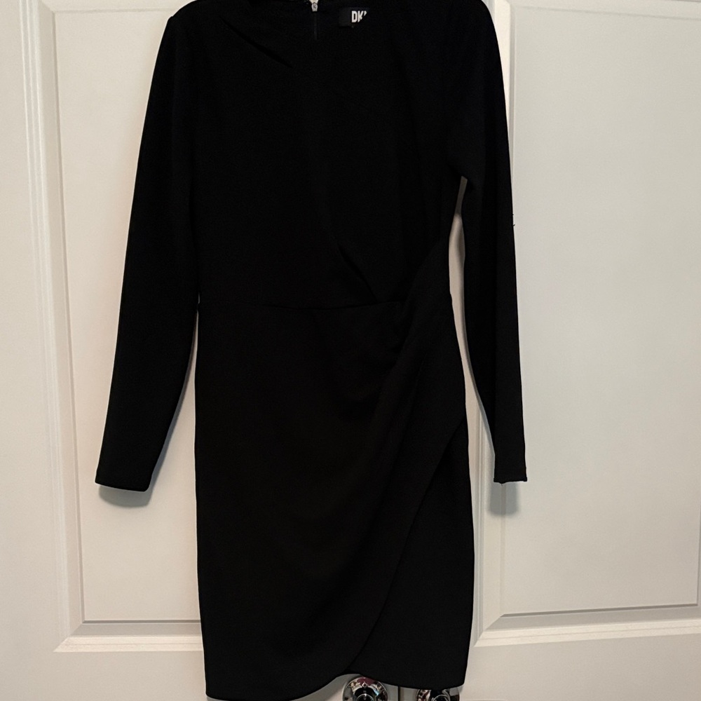 DKNY Black Long Sleeve Dress